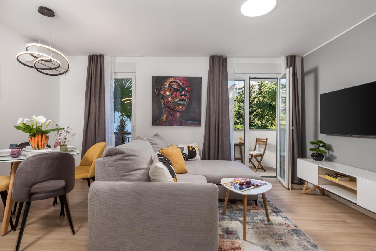 Modern Apartment Di Piu With Free 20M2 Garage Parking Rijeka Dış mekan fotoğraf